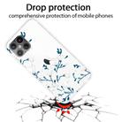 For iPhone 12 / 12 Pro Shockproof Painted Transparent TPU Protective Case(Magnolia) - 2