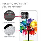 For iPhone 12 / 12 Pro Shockproof Painted Transparent TPU Protective Case(Oil Painting Tree) - 3