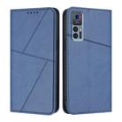 For TCL 30 5G / TCL 30+ Strong Magnetic Frosted Flip Leather Phone Case(Royal Blue) - 1
