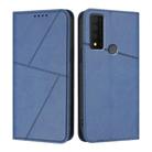 For TCL 30 XE 5G Strong Magnetic Frosted Flip Leather Phone Case(Royal Blue) - 1