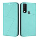 For TCL 30 XE 5G Strong Magnetic Frosted Flip Leather Phone Case(Light Blue) - 1
