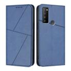 For TCL 30 XL Strong Magnetic Frosted Flip Leather Phone Case(Royal Blue) - 1