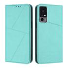 For TCL 40 XE / 40 X / 40 NxtPaper 5G Strong Magnetic Frosted Flip Leather Phone Case(Light Blue) - 1