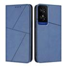 For TCL 50 5G / 50 XE / 50 XE NxtPaper Strong Magnetic Frosted Flip Leather Phone Case(Royal Blue) - 1
