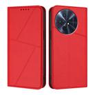 For TCL 50 XL 5G / 50 XL NxtPaper 5G Strong Magnetic Frosted Flip Leather Phone Case(Red) - 1