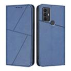 For TCL 305 / 306 / 30E / 30 SE Strong Magnetic Frosted Flip Leather Phone Case(Royal Blue) - 1
