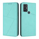 For TCL 305 / 306 / 30E / 30 SE Strong Magnetic Frosted Flip Leather Phone Case(Light Blue) - 1