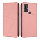 For TCL 305 / 306 / 30E / 30 SE Strong Magnetic Frosted Flip Leather Phone Case(Pink) - 1