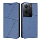 For TCL 503 Strong Magnetic Frosted Flip Leather Phone Case(Royal Blue) - 1