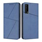 For TCL Stylus 5G Strong Magnetic Frosted Flip Leather Phone Case(Royal Blue) - 1