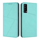 For TCL Stylus 5G Strong Magnetic Frosted Flip Leather Phone Case(Light Blue) - 1