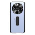 For Honor X60 Frosted Metal Hybrid TPU Holder Phone Case(Blue) - 2