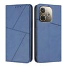 For OPPO A5 Pro 5G Global Strong Magnetic Frosted Flip Leather Phone Case(Royal Blue) - 1
