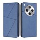 For OPPO Find X8 Strong Magnetic Frosted Flip Leather Phone Case(Royal Blue) - 1