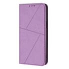For OPPO A3 Japanese Strong Magnetic Frosted Flip Leather Phone Case(Light Purple) - 2
