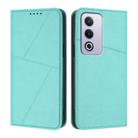 For OPPO A3 Japanese Strong Magnetic Frosted Flip Leather Phone Case(Light Blue) - 1
