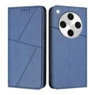 For OPPO Find X8 Pro Strong Magnetic Frosted Flip Leather Phone Case(Royal Blue) - 1