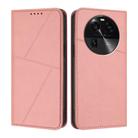 For OPPO Find X6 Strong Magnetic Frosted Flip Leather Phone Case(Pink) - 1