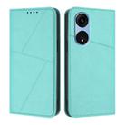 For OPPO A1 Pro Strong Magnetic Frosted Flip Leather Phone Case(Light Blue) - 1
