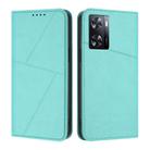 For OPPO A57 4G Strong Magnetic Frosted Flip Leather Phone Case(Light Blue) - 1
