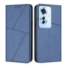 For OPPO Reno11 F Strong Magnetic Frosted Flip Leather Phone Case(Royal Blue) - 1