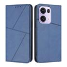 For OPPO Reno13 Pro Global Strong Magnetic Frosted Flip Leather Phone Case(Royal Blue) - 1