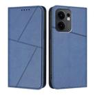 For OPPO Reno13 F 5G / 4G Strong Magnetic Frosted Flip Leather Phone Case(Royal Blue) - 1