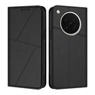 For OPPO Find X8s Strong Magnetic Frosted Flip Leather Phone Case(Black) - 1