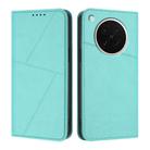 For OPPO Find X8s Strong Magnetic Frosted Flip Leather Phone Case(Light Blue) - 1