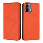 For OPPO K13 5G Strong Magnetic Frosted Flip Leather Phone Case(Orange) - 1