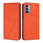 For OPPO Reno14 Global Strong Magnetic Frosted Flip Leather Phone Case(Orange) - 1