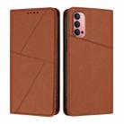 For OPPO Reno14 Pro Global Strong Magnetic Frosted Flip Leather Phone Case(Coffee Color) - 1
