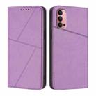 For OPPO Reno14 Pro Global Strong Magnetic Frosted Flip Leather Phone Case(Light Purple) - 1