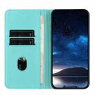 For OPPO Reno14 Pro Global Strong Magnetic Frosted Flip Leather Phone Case(Light Blue) - 3