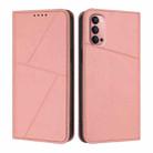 For OPPO Reno14 Pro Global Strong Magnetic Frosted Flip Leather Phone Case(Pink) - 1