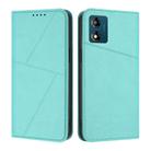 For Motorola Moto E13 Strong Magnetic Frosted Flip Leather Phone Case(Light Blue) - 1
