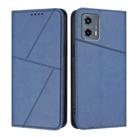 For Motorola Moto G 5G 2023 Strong Magnetic Frosted Flip Leather Phone Case(Royal Blue) - 1