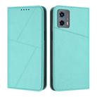For Motorola Moto G 5G 2023 Strong Magnetic Frosted Flip Leather Phone Case(Light Blue) - 1