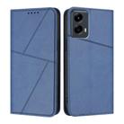 For Motorola Moto G 5G 2024 / Moto G Play 2024 Strong Magnetic Frosted Flip Leather Phone Case(Royal Blue) - 1