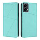 For Motorola Moto G 5G 2024 / Moto G Play 2024 Strong Magnetic Frosted Flip Leather Phone Case(Light Blue) - 1
