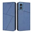For Motorola Moto G Play 2024 Strong Magnetic Frosted Flip Leather Phone Case(Royal Blue) - 1