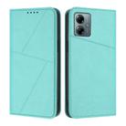 For Motorola Moto G Play 2025 / G Power 2025 Strong Magnetic Frosted Flip Leather Phone Case(Light Blue) - 1