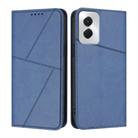 For Motorola Moto G Power 2024 Strong Magnetic Frosted Flip Leather Phone Case(Royal Blue) - 1
