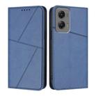 For Motorola Moto G Stylus 5G 2024 Strong Magnetic Frosted Flip Leather Phone Case(Royal Blue) - 1