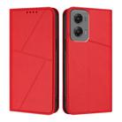For Motorola Moto G Stylus 5G 2024 Strong Magnetic Frosted Flip Leather Phone Case(Red) - 1