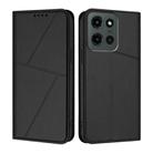For Motorola Moto G Stylus 5G 2025 Global Strong Magnetic Frosted Flip Leather Phone Case(Black) - 1