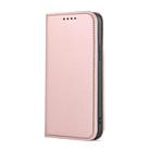 For iPhone 12 mini Strong Magnetism Shockproof Horizontal Flip Liquid Feel Leather Case with Holder & Card Slots & Wallet(Rose Gold) - 2