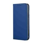 For iPhone 12 mini Strong Magnetism Shockproof Horizontal Flip Liquid Feel Leather Case with Holder & Card Slots & Wallet(Blue) - 2