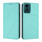 For Motorola Moto G04 / G04s / E14 Global Strong Magnetic Frosted Flip Leather Phone Case(Light Blue) - 1