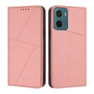 For Motorola Moto G05 / Moto E15 Strong Magnetic Frosted Flip Leather Phone Case(Pink) - 1